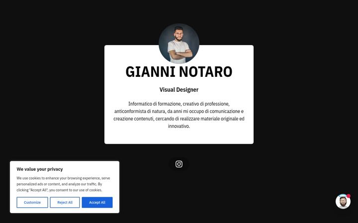 Screenshot of gianninotaro.com