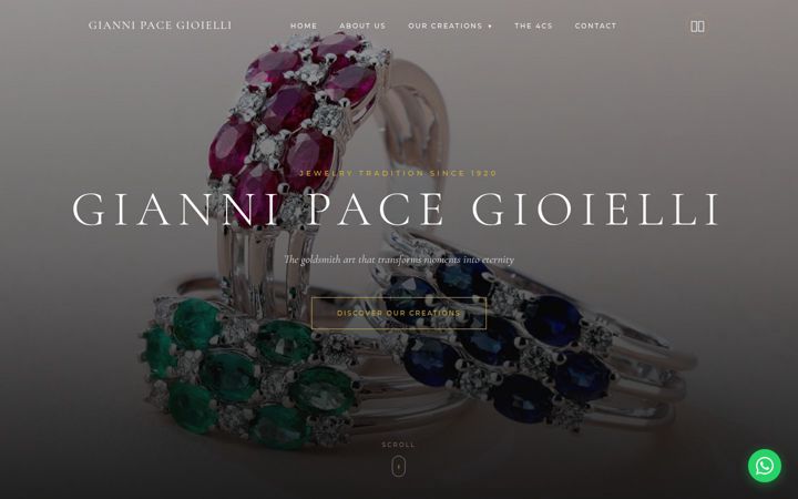 Screenshot του giannipacegioielli.it