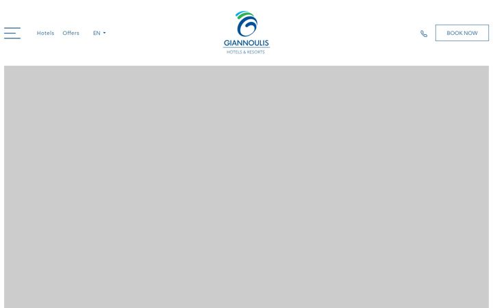Screenshot of giannoulishotels.com