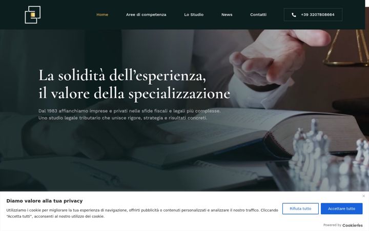 Screenshot of giannusastudiolegale.it