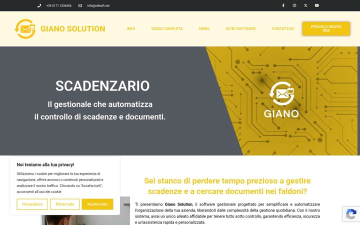 Screenshot of gianosolution.it