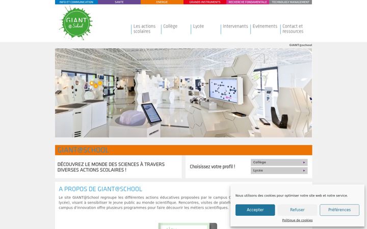 Screenshot of giantatschool.org