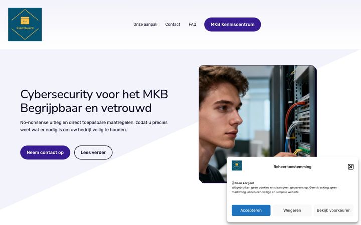 Screenshot of giantguard.nl