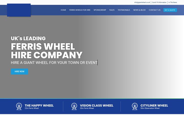 Screenshot of giantwheel.co.uk