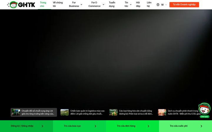 Screenshot of giaohangtietkiem.vn