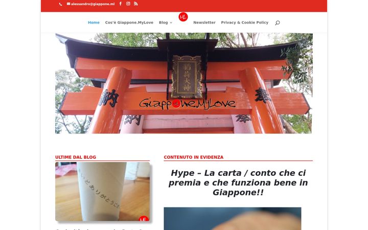 Screenshot of giapponeml.altervista.org
