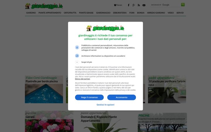 Screenshot of giardinaggio.it