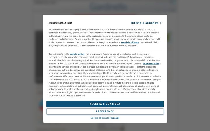 Screenshot of giardinello.corriere.it