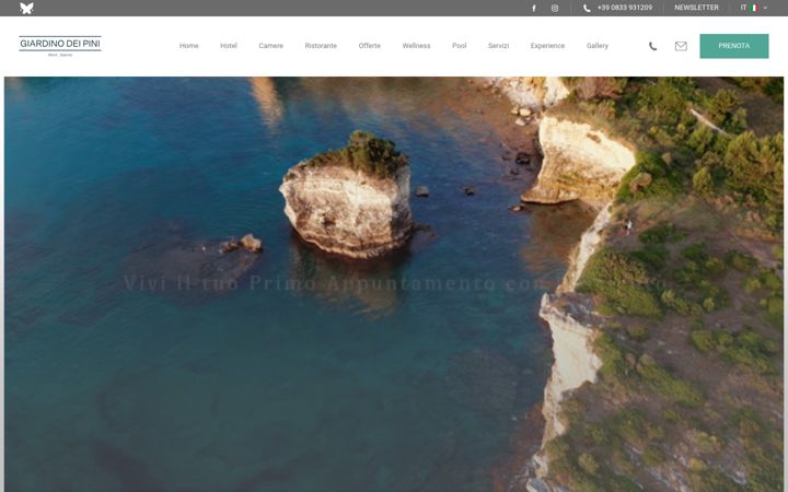 Screenshot of giardinodeipini.com