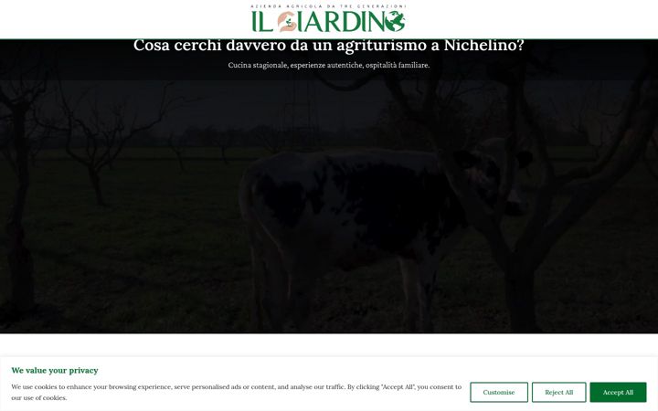 Screenshot of giardinodeisapori.com