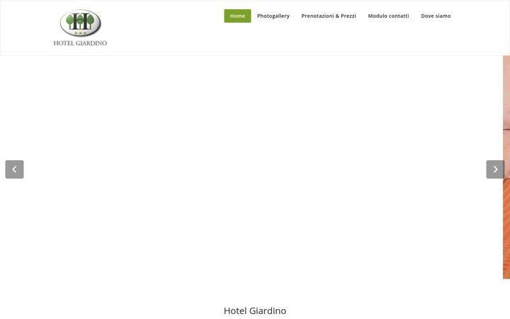 Screenshot του giardinohotel.it