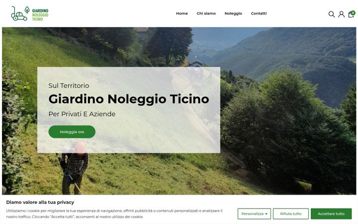 Screenshot of giardinonoleggioticino.ch