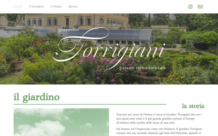 Screenshot of giardinotorrigiani.it