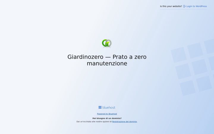 Screenshot of giardinozero.com