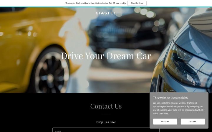 Screenshot of giastel.com
