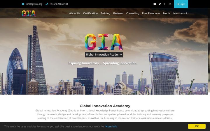 Screenshot of giauk.org