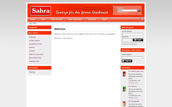 Screenshot of gibafoods.com