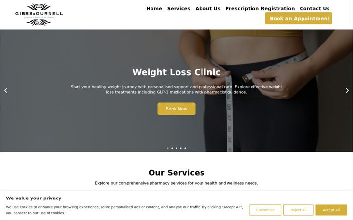 Screenshot of gibbsandgurnell.com