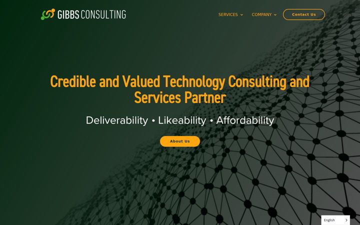 Screenshot of gibbsconsulting.com
