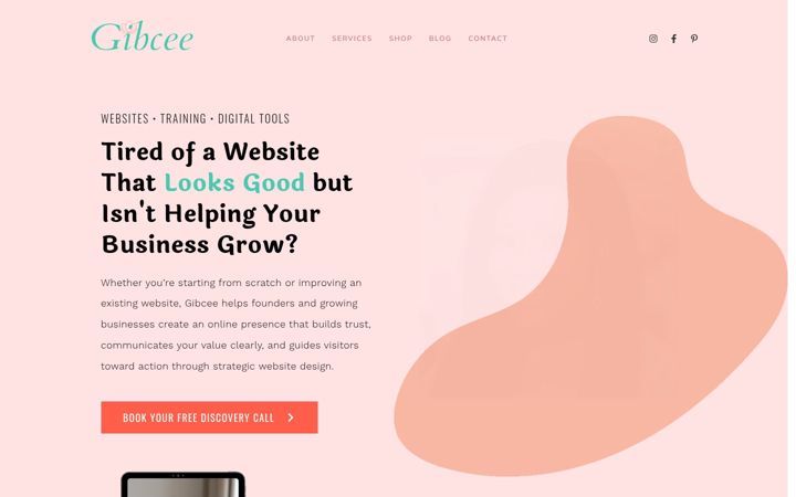 Screenshot of gibcee.com