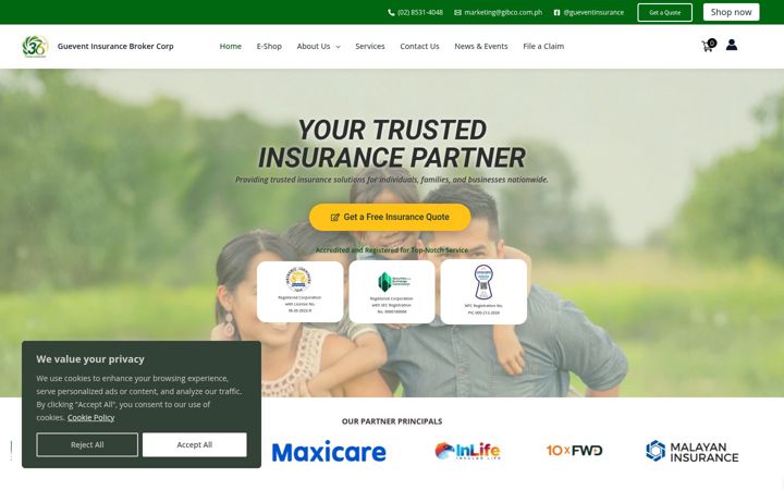 Screenshot of gibco.com.ph