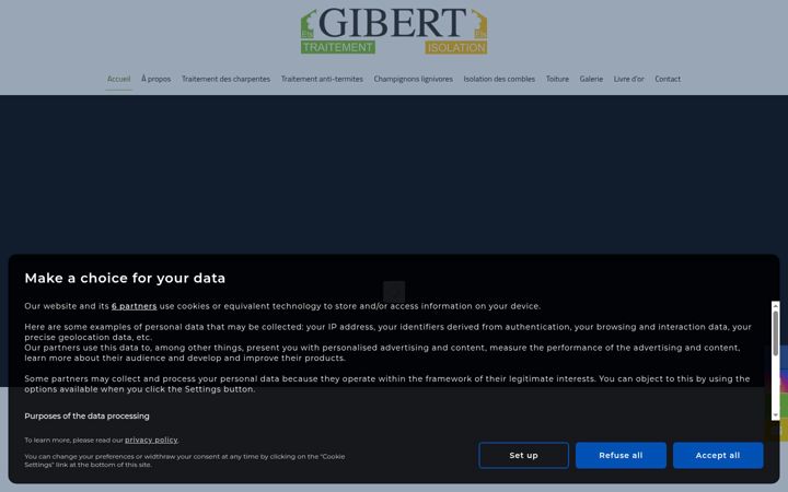 Screenshot of gibert-traitement-bois.fr