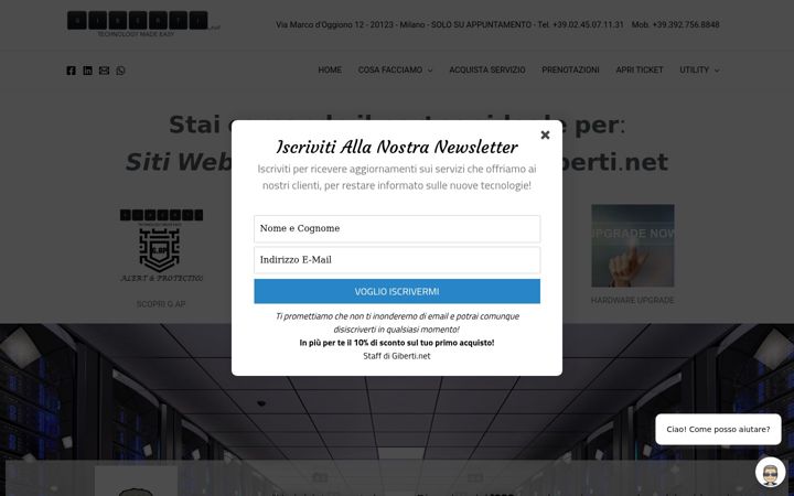 Screenshot of giberti.net