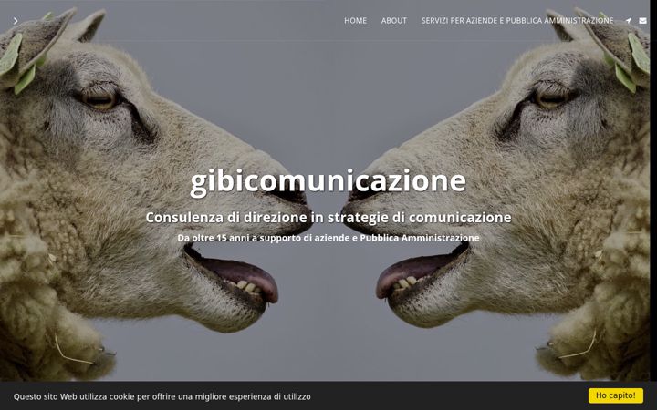 Screenshot of gibicomunicazione.it