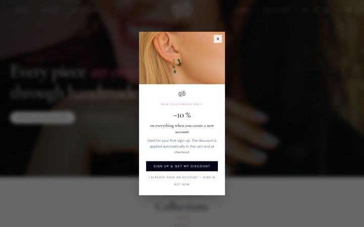 Screenshot of gibjewels.com