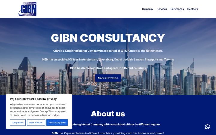 Screenshot of gibn.net