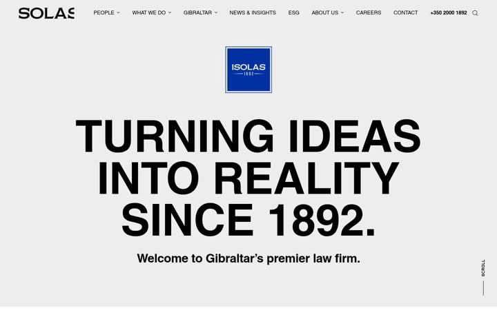 Screenshot of gibraltarlawyers.com