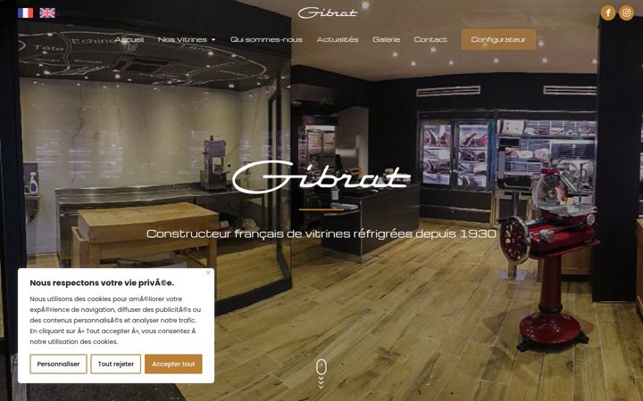 Screenshot of gibrat.fr