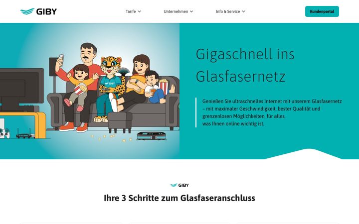 Screenshot of giby-glasfaser.de