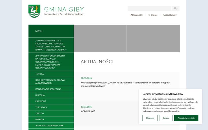Screenshot of giby.pl
