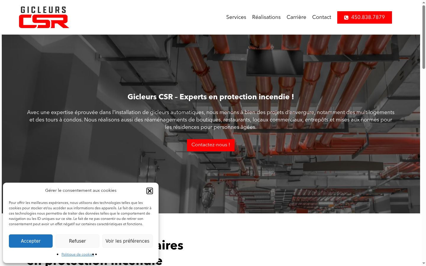 Screenshot des Einwilligungsbanners vor jeglicher Interaktion