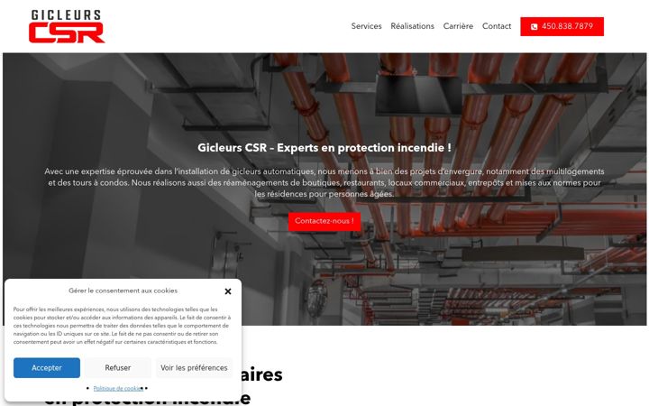 Screenshot of gicleurscsr.com