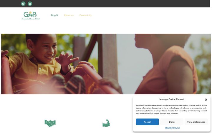 Screenshot of gicover.co.za