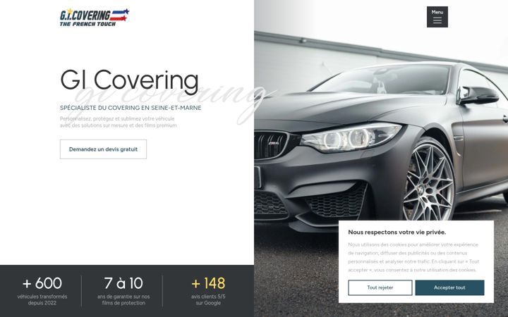 Screenshot of gicovering.fr