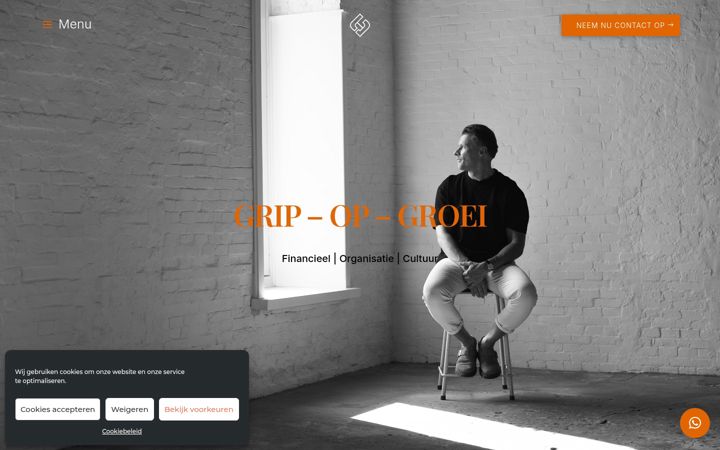 Screenshot of gideonhofman.nl