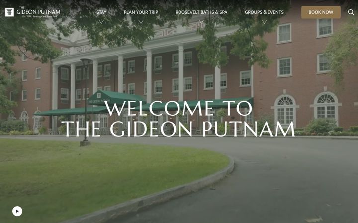 Screenshot of gideonputnam.com