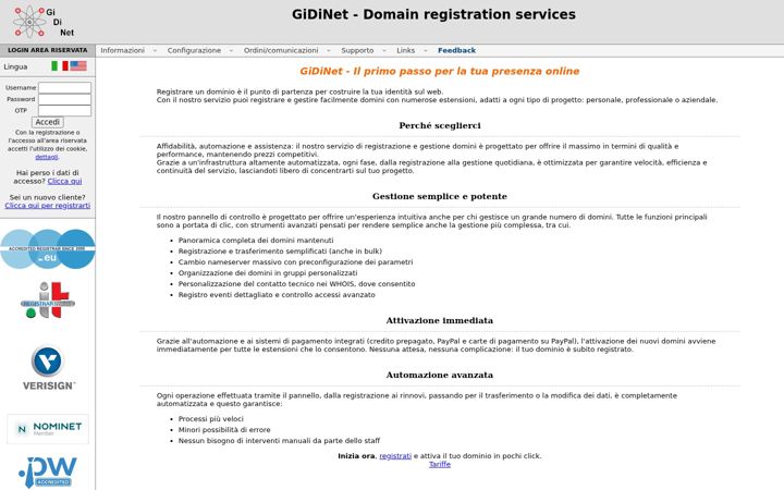 Screenshot of gidinet.com