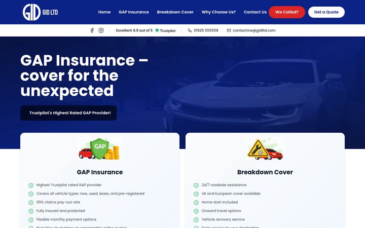 Screenshot of gidltd.com