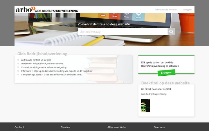 Screenshot of gidsbhv.nl