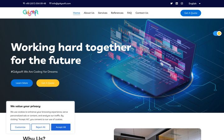 Screenshot of gidysoft.com
