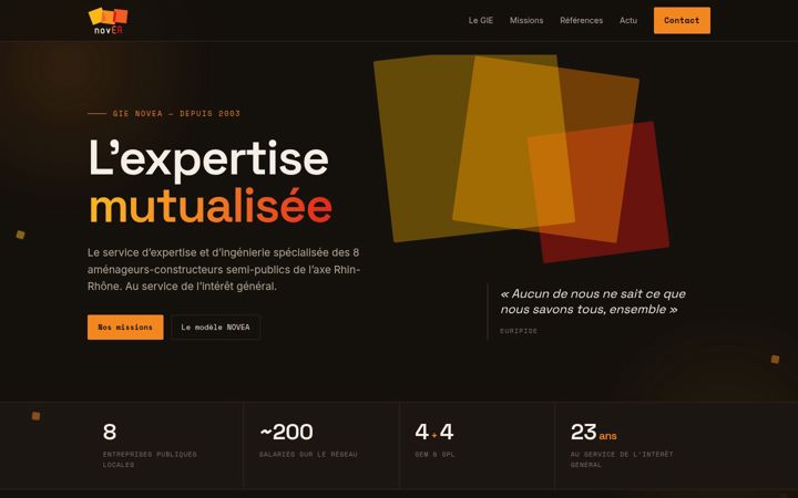Screenshot of gie-novea.fr