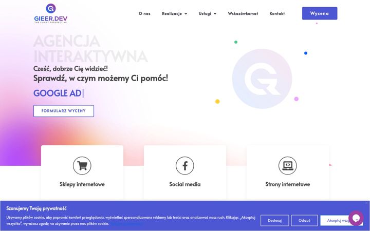 Screenshot of gieer.dev