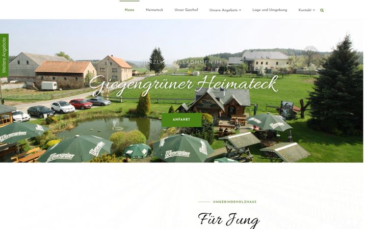 Screenshot of giegengruener-heimateck.de
