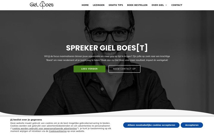 Screenshot of gielboes.nl