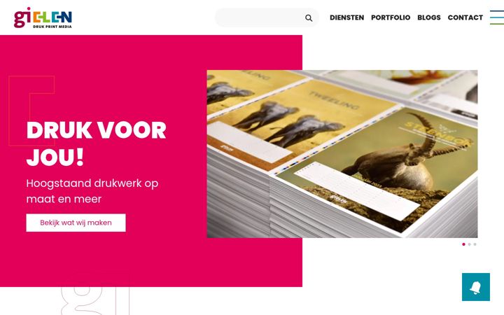 Screenshot of gielen.nl