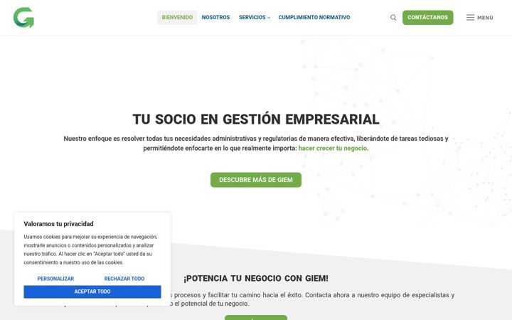 Screenshot of giem.com.mx